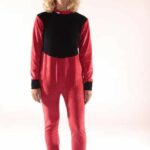 Grenouillère Bicolore Velours Adulte – 80% Coton, Cocooning Toute l'Année