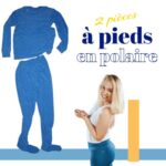 pyjama deux pièces avec pieds