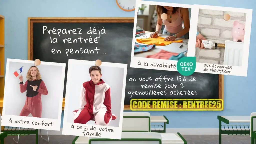 Promotion grenouillères rentrée 2025