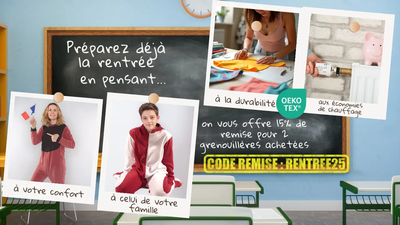 Promotion grenouillères rentrée 2025